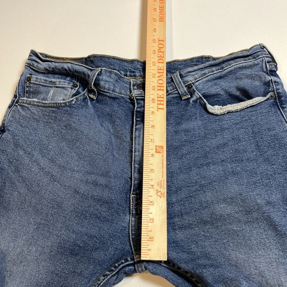 Levis 505 Jeans Mens 38X32 (Fit 38x30) Dark Wash Straight Leg Classic Denim Pant